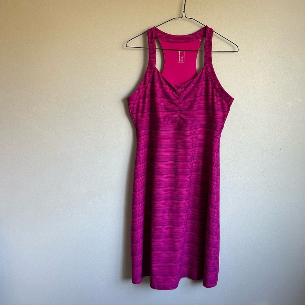 Mondetta Magenta Space Dye Racerback Athleisure Dress - Medium